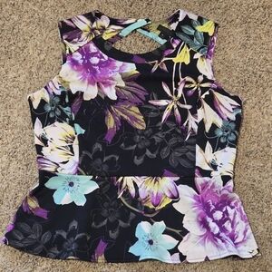 NWOT Worthington Floral Sleeveless Top
